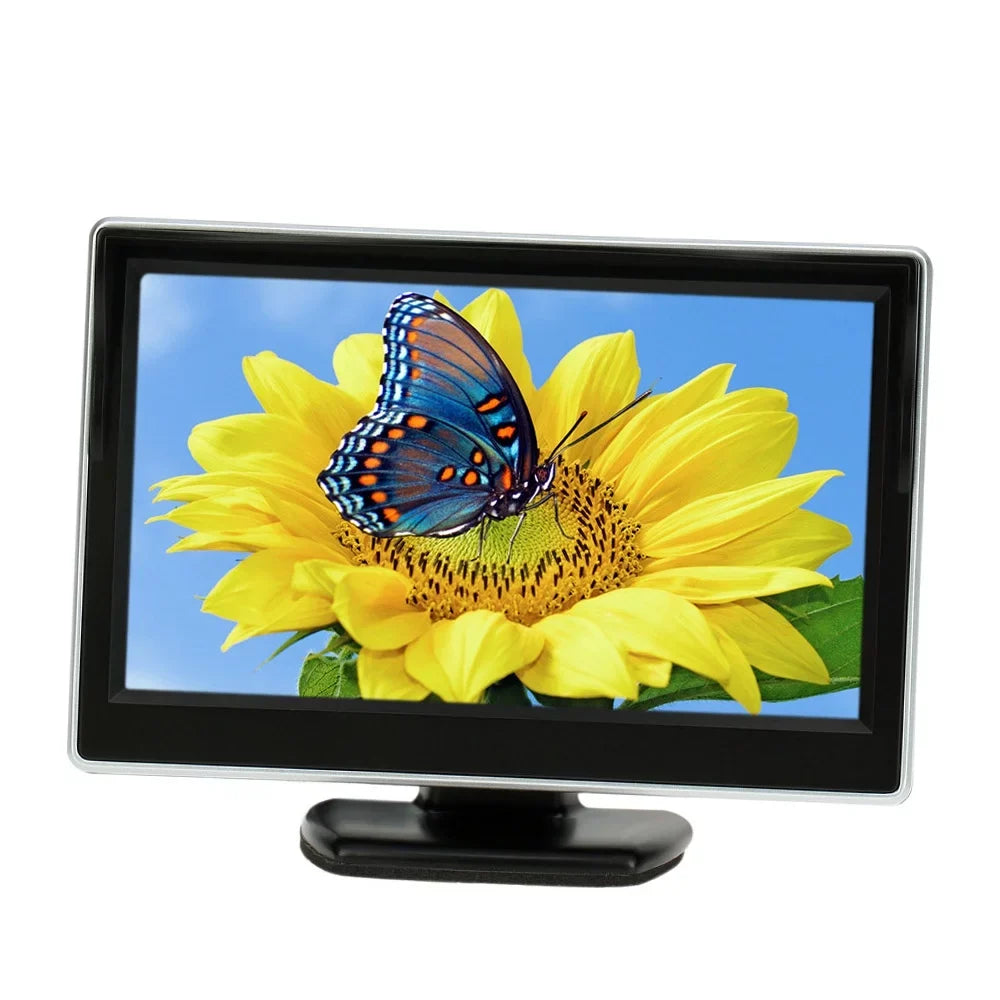 Tomshoo 5 Inch TFT LCD Display Monitor Car Rear View Backup Reverse System + Parking Camera, Clear Image, Easy InstalLatitudeion, Ideal for Cars and Trucks