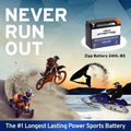 Zipp Battery YTX24HL-BS (24HL-BS 12 Volt,21 Ah, 260 CCA) Motorcycle Battery for Kawasaki 1200cc Zg1200 Voyager Xii 1995