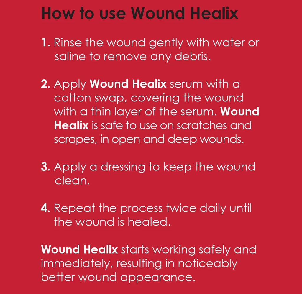 Wound Healix - Patented Rapid Wound & Burn Care Serum