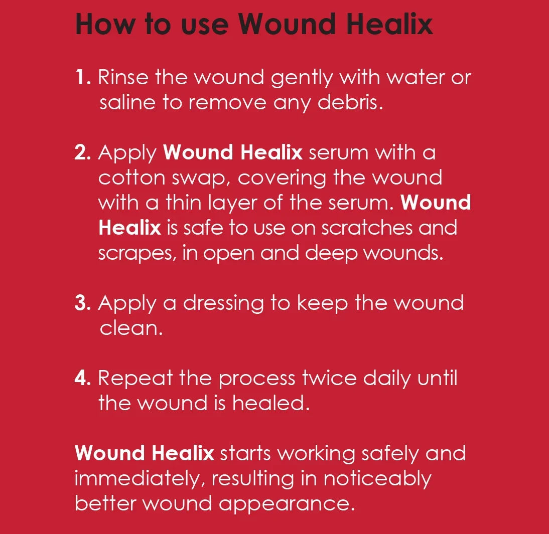 Wound Healix - Patented Rapid Wound & Burn Care Serum