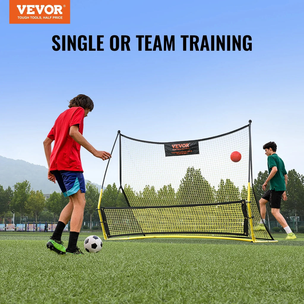 BENTISM 71"x40" Soccer Trainer 2-IN-1 Portable Soccer Rebounder Net Portable Bag