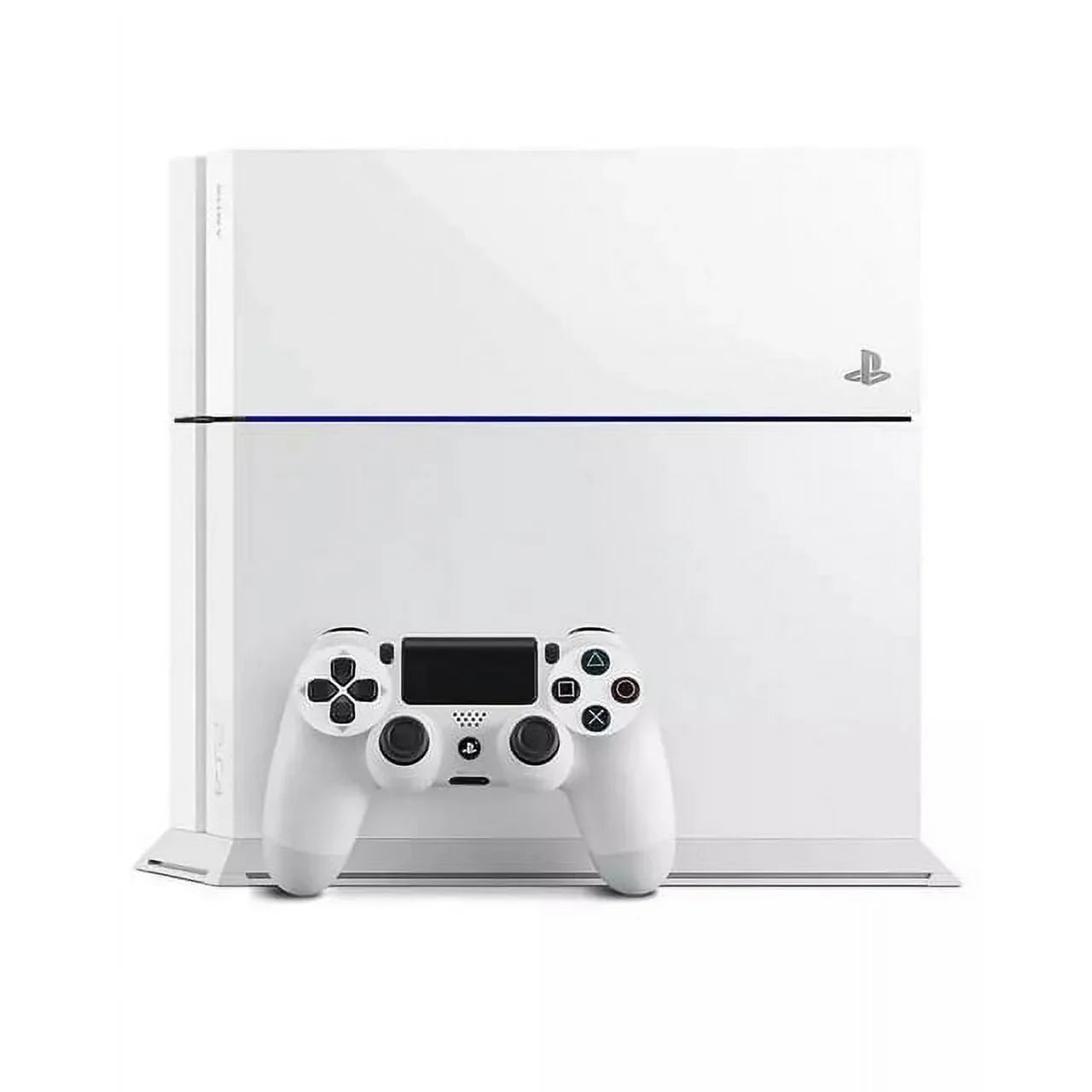 PlayStation 4 500GB Gaming Console White Headset with BOLT AXTION Cleaning Kit Bundle Like New