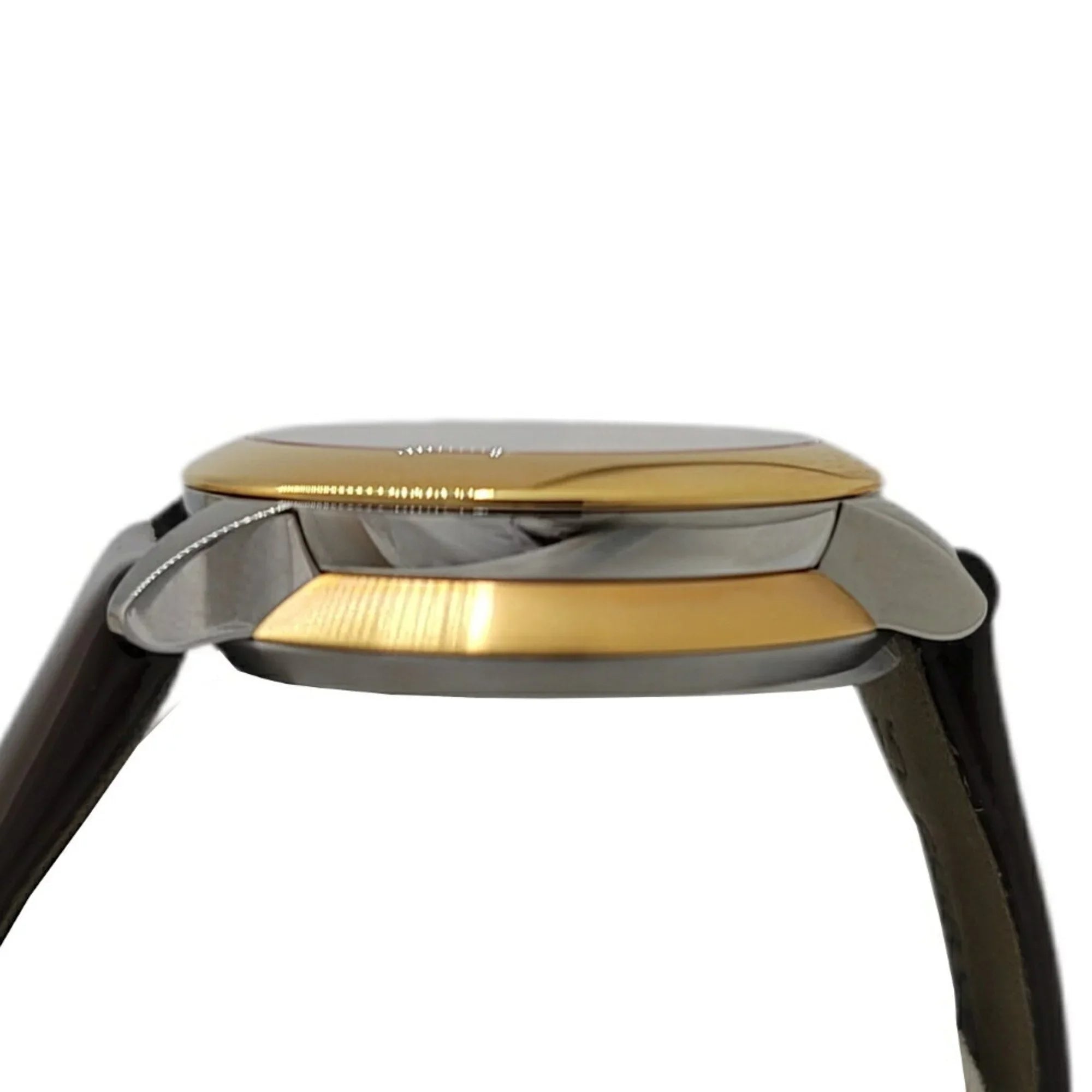 Pre-Owned FENDI Fendi Eye Shine Enamel Belt SS 3 Colors Quartz Brown Watch Clock Fashionable Shell Black Spinel Topaz Women's (Like New)