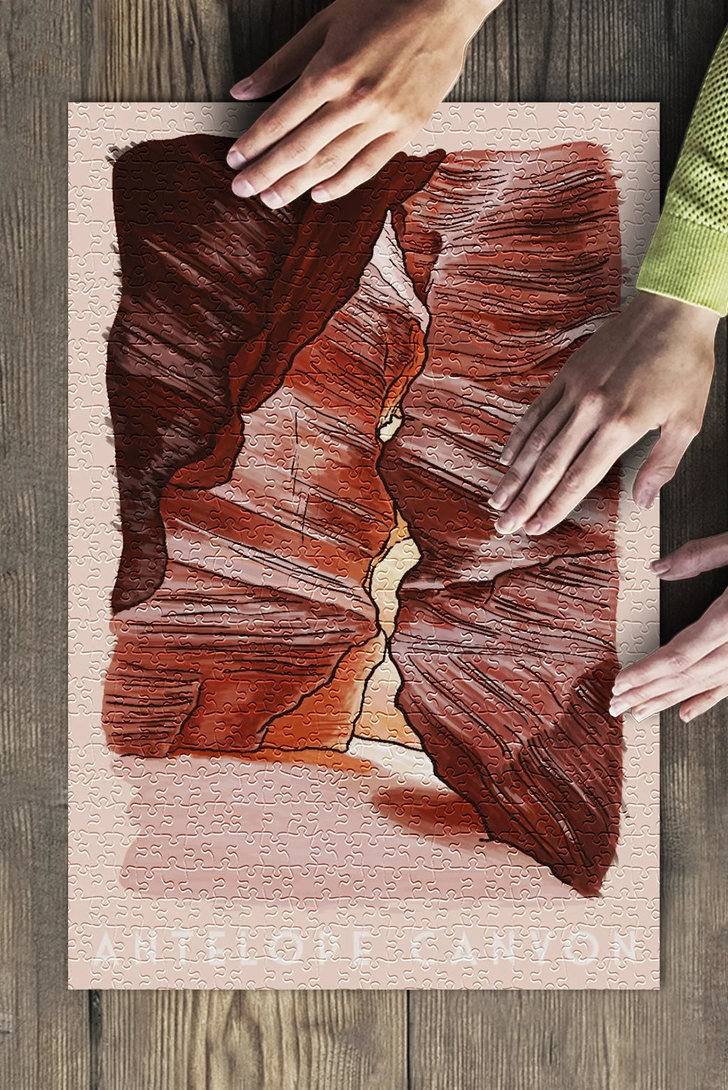 Arizona, Antelope Canyon (19x27 inches, Premium 500 Piece Jigsaw Puzzle for Adults and Family, Made in USA)