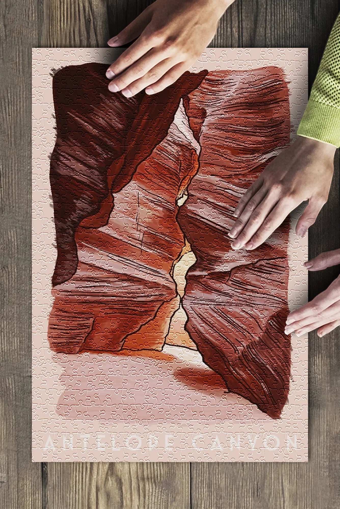 Arizona, Antelope Canyon (19x27 inches, Premium 500 Piece Jigsaw Puzzle for Adults and Family, Made in USA)