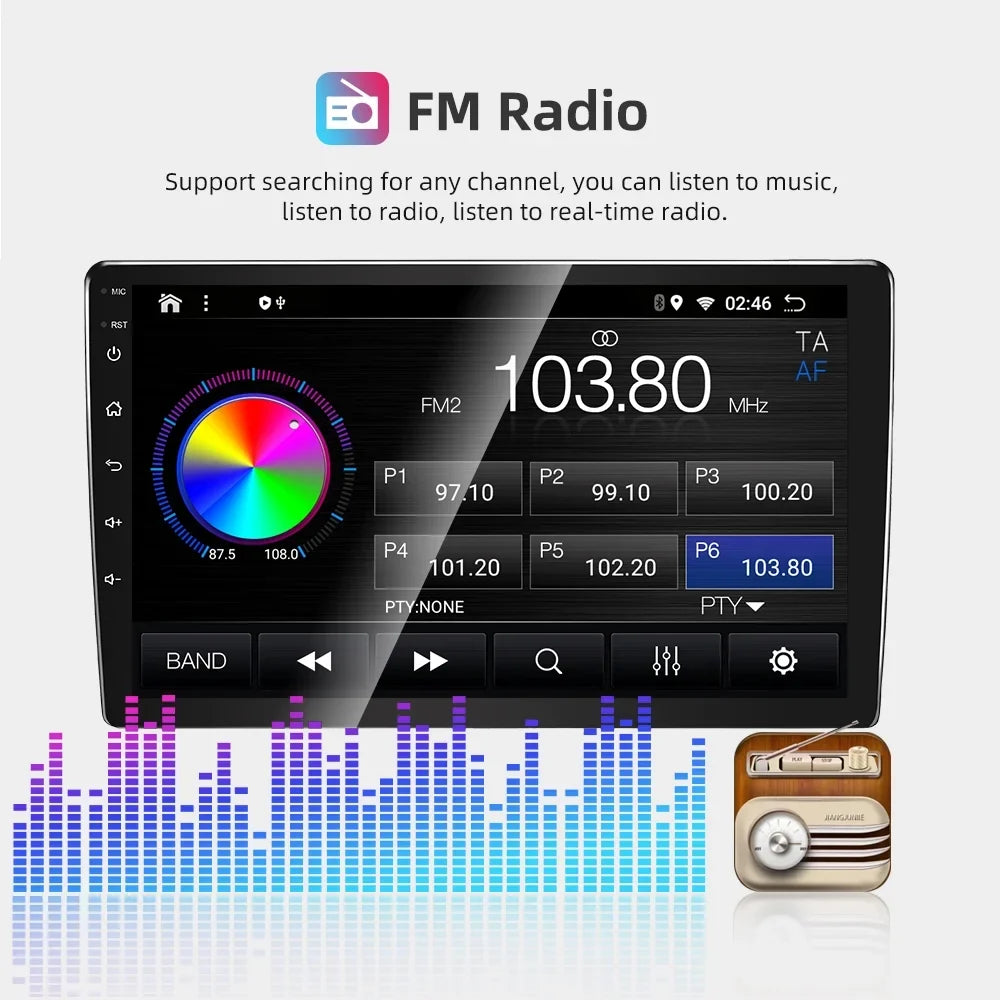 JMANCE 9 inch  CarPlay & Android Auto Car Stereo Receiver, Car Radio Compatible with 2010-2013 Mazda 3 with backup camera