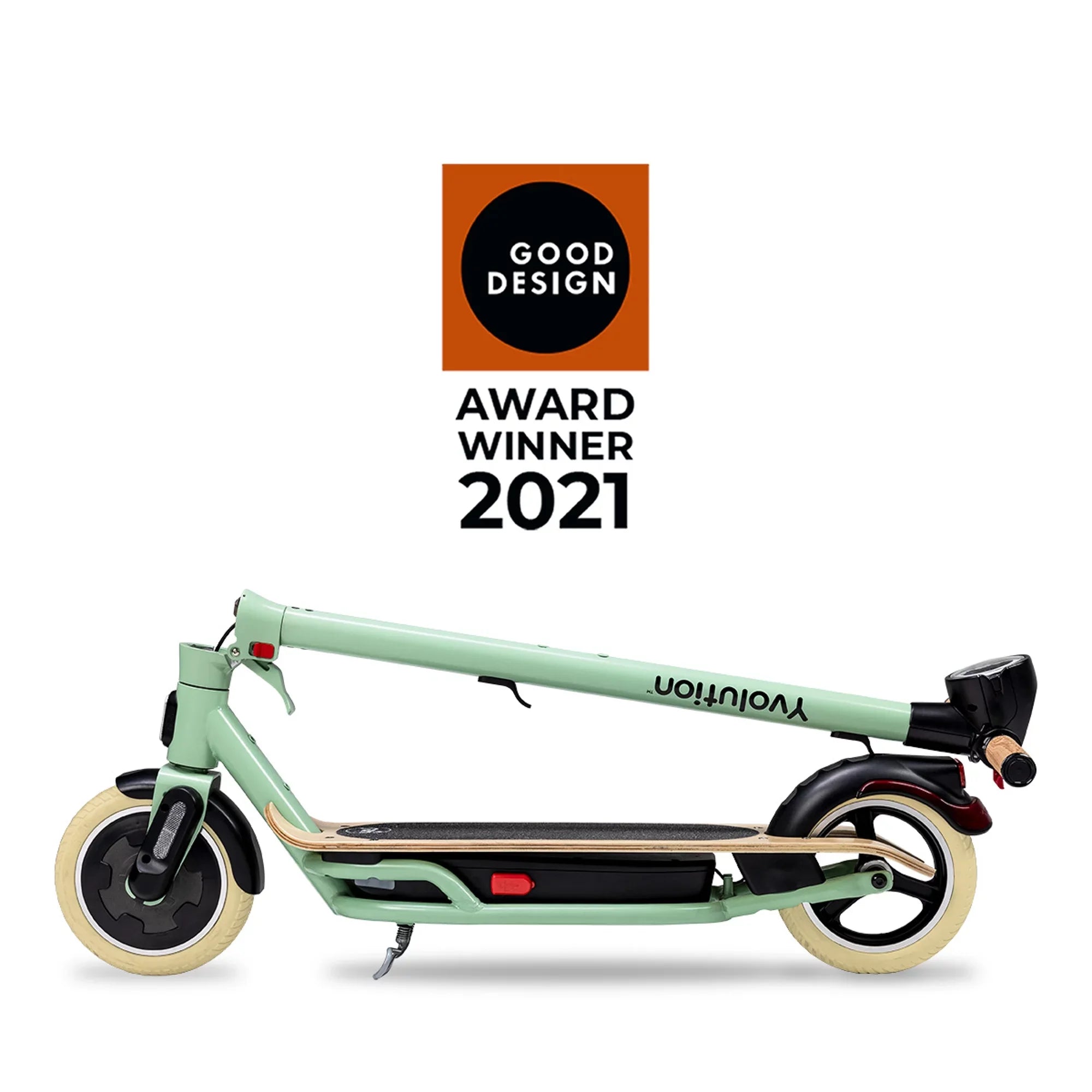 Yvolution YES Electric Scooter for Adults (Green) LED Display, Foldable Design