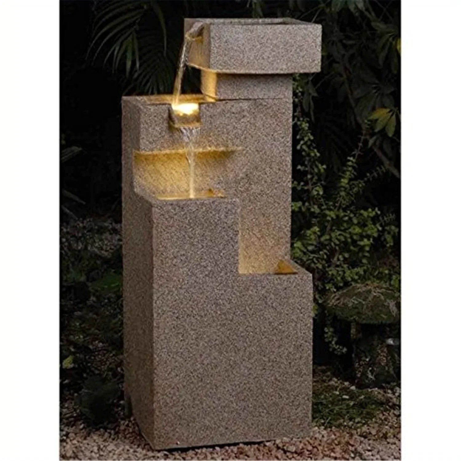 Maykoosh Retro Relaxation Cascade Tires Outdoor/Indoor Lighted Fountain