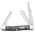 Case XX Knives Pocket Worn Crandall Jigged Gray Bone Medium Stockman Carbon Steel Pocket Knife 58413