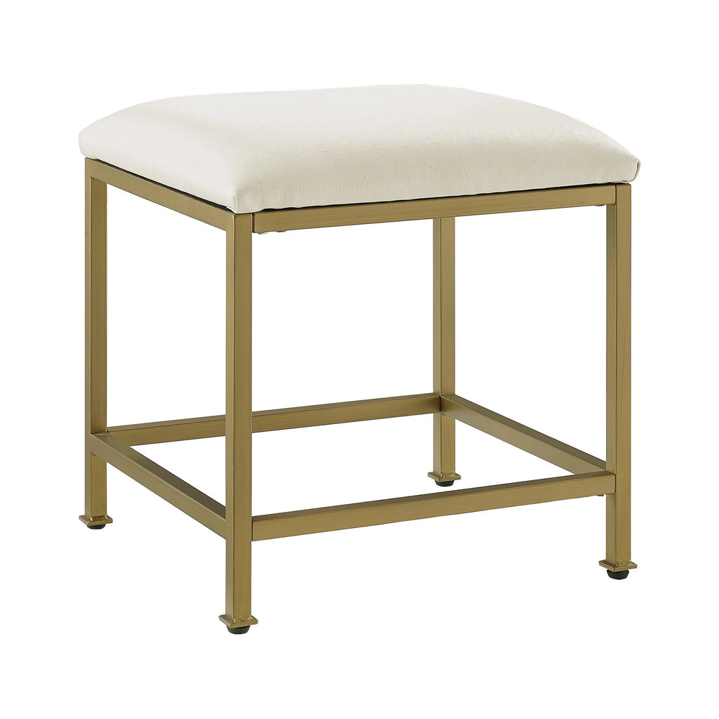 Aimee Vanity Stool Soft Gold