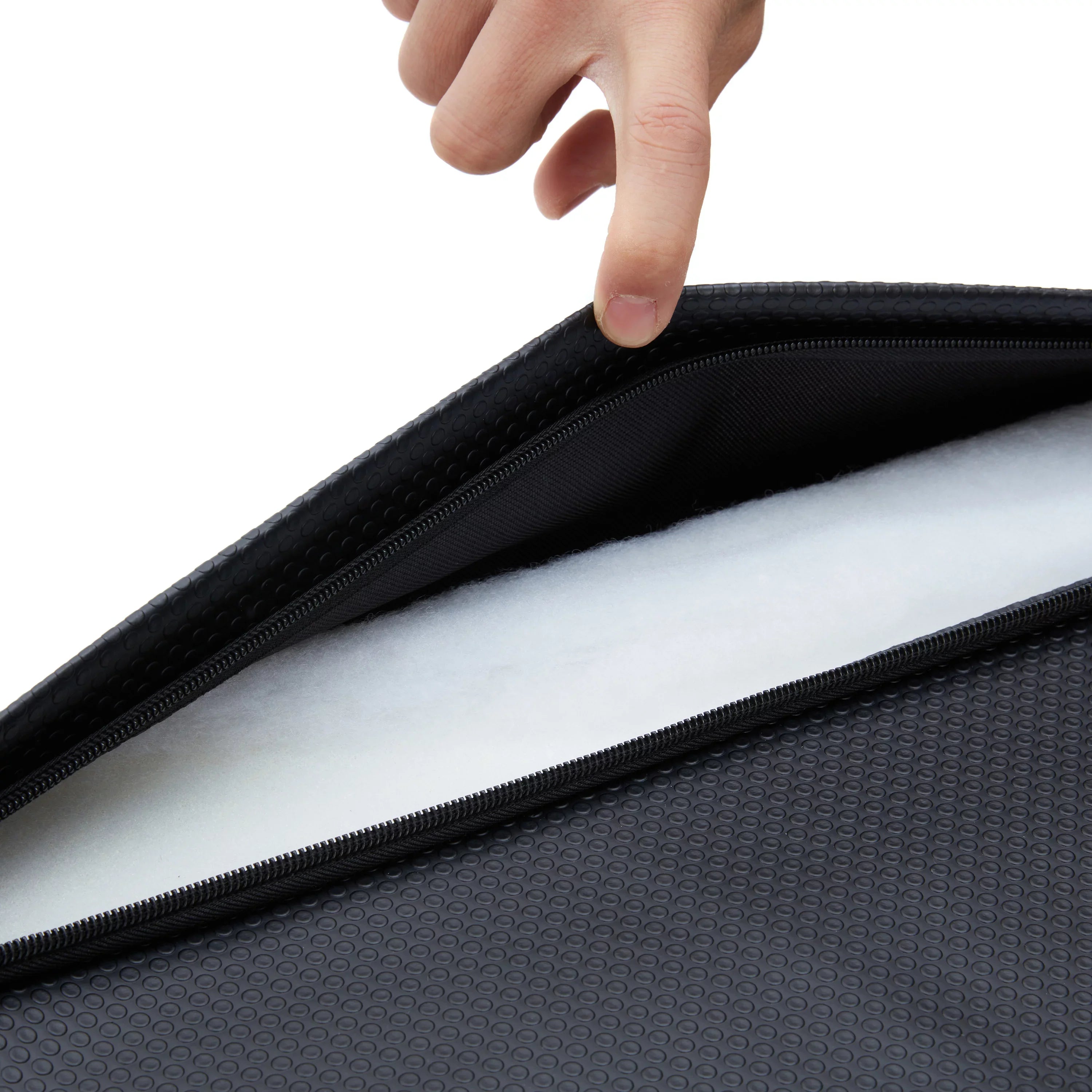Jomeed 25 Inch Comfortable Padded Reclining Stadium Seat w/Pockets, Black