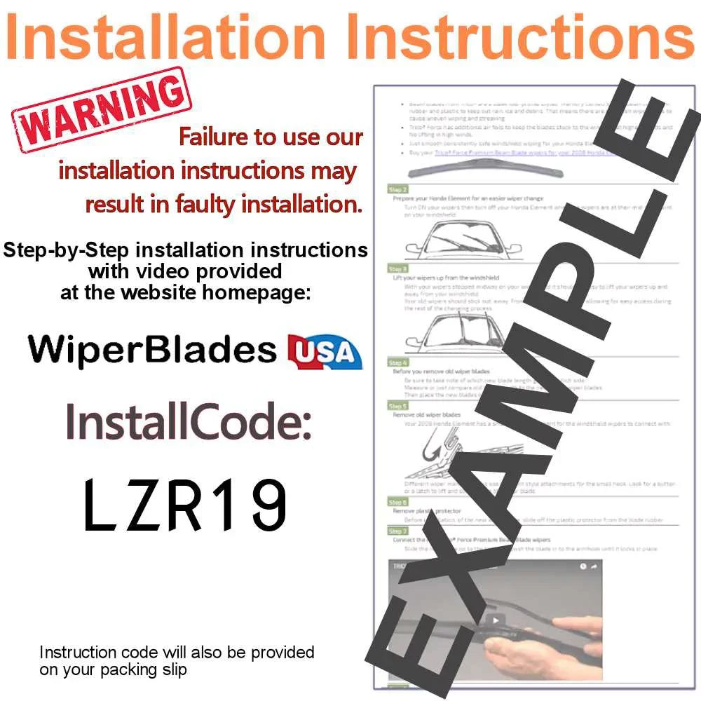 2019 Audi Q3 Beam Blade Wipers (Set of 3) w/Rear Wiper