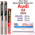 2019 Audi Q3 Beam Blade Wipers (Set of 3) w/Rear Wiper