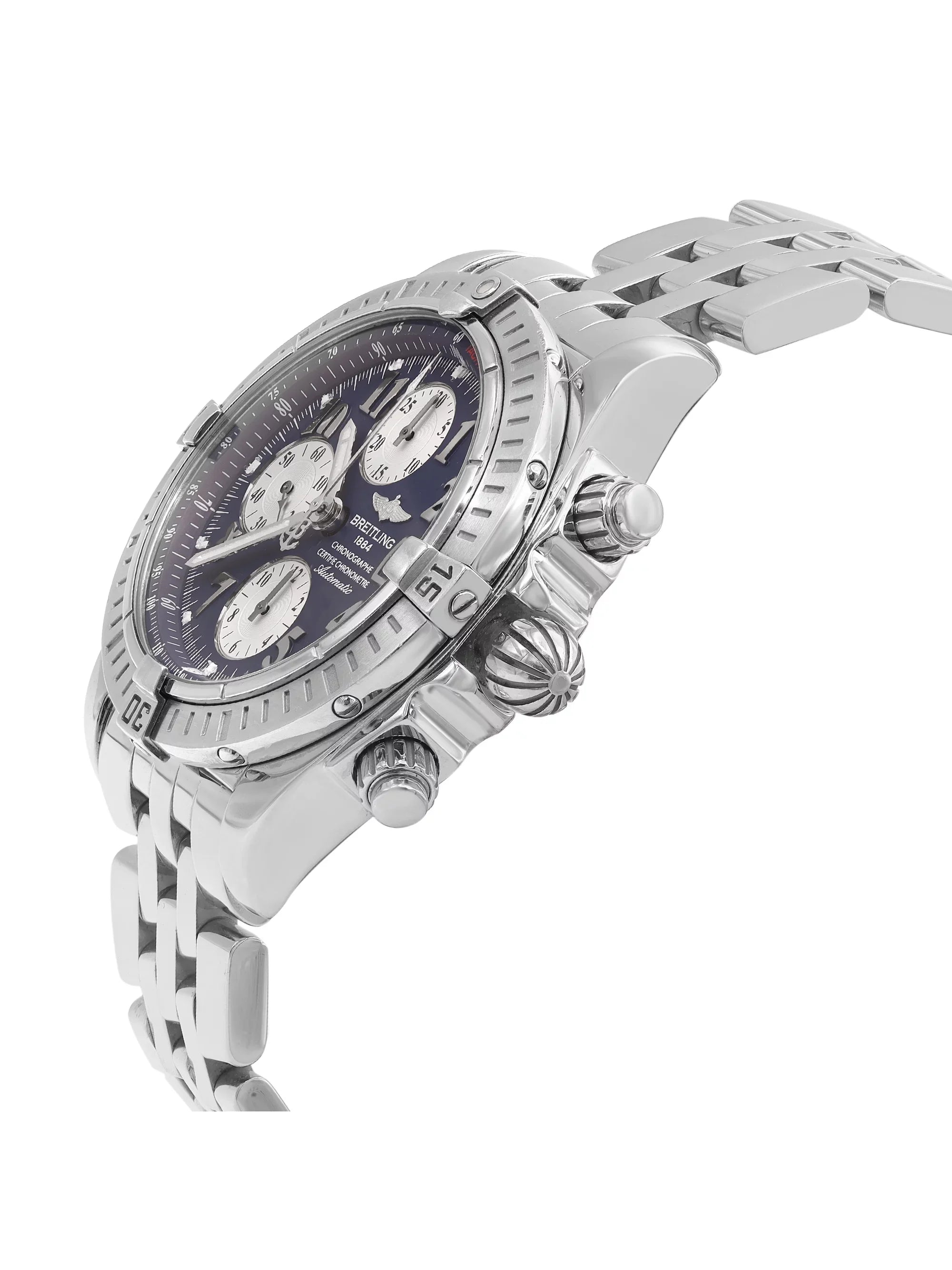 Breitling Chronomat Evolution Steel Blue Dial Automatic Watch A1335611/C647-357A