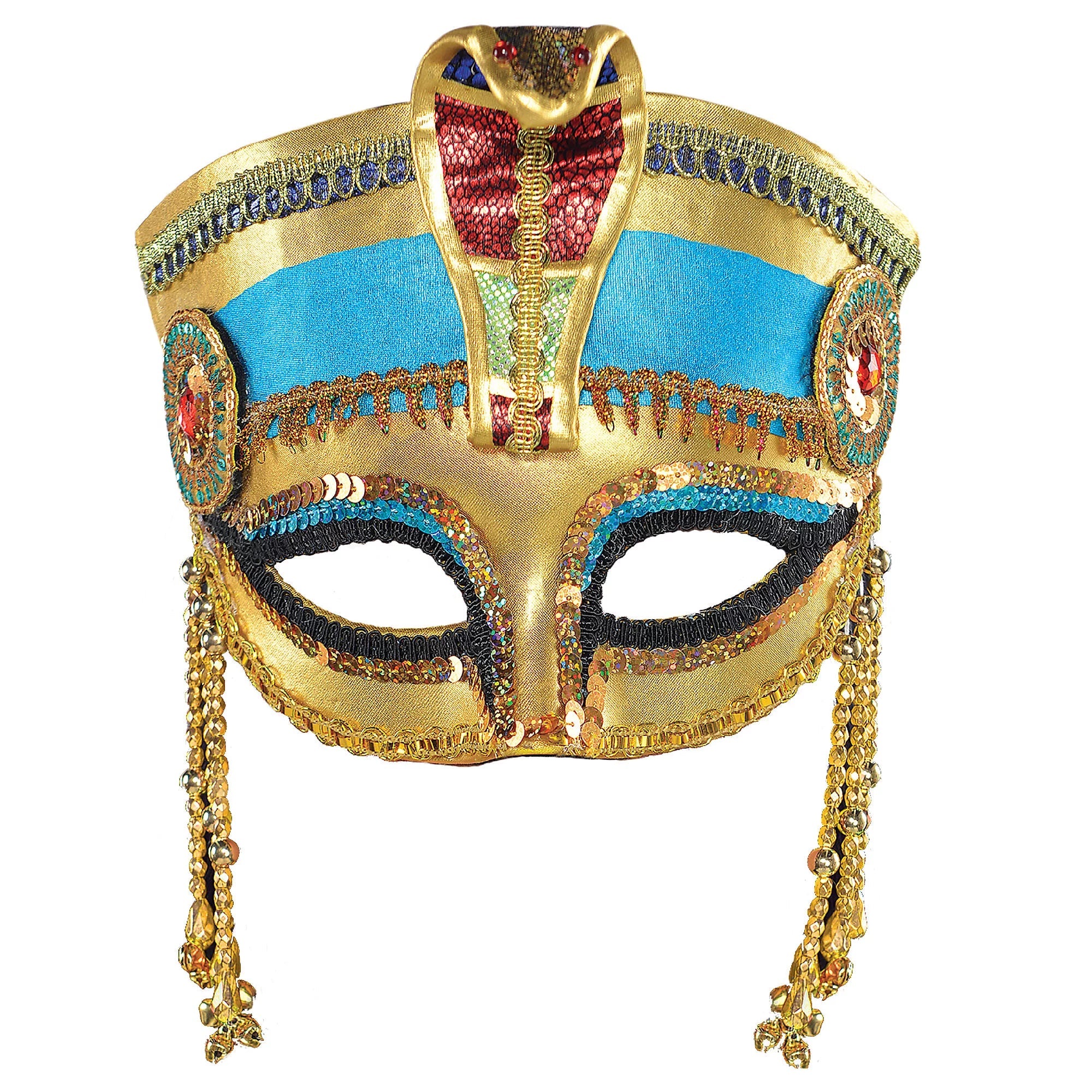 Amscan Egyptian Mask Costume Accessory - One Size, Multicolor, 10"X 6", 1 pc