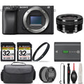 a6400 Mirrorless Camera + 16-50mm f/3.5-5.6 OSS Lens + UV Filter + 64GB + Handbag And More!