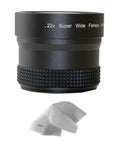 Coolpix P610 0.21x-0.22x High Grade Fish-Eye Lens + Nwv Direct Micro Fiber Cleaning Cloth