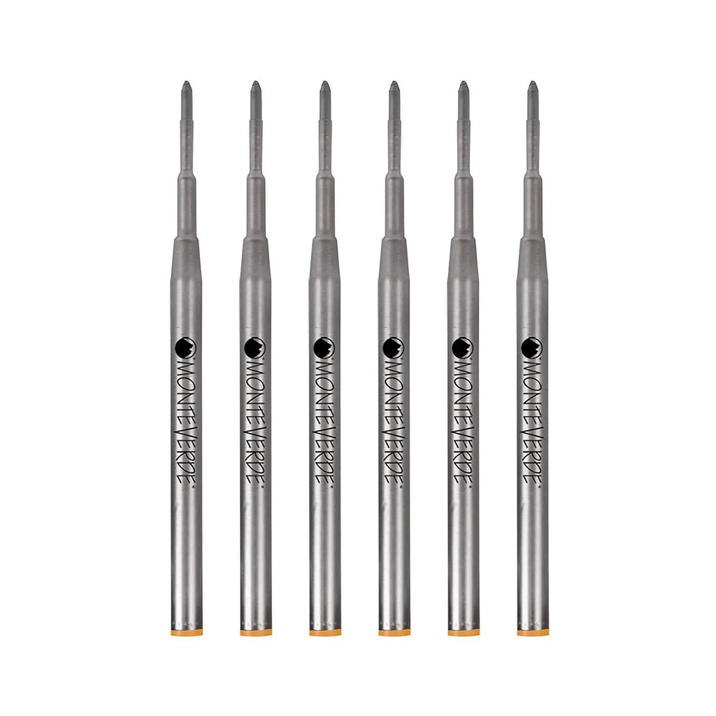 Monteverde Medium Ballpoint Refill For Montblanc Ballpoint Pens 6/Pack Orange M133OR