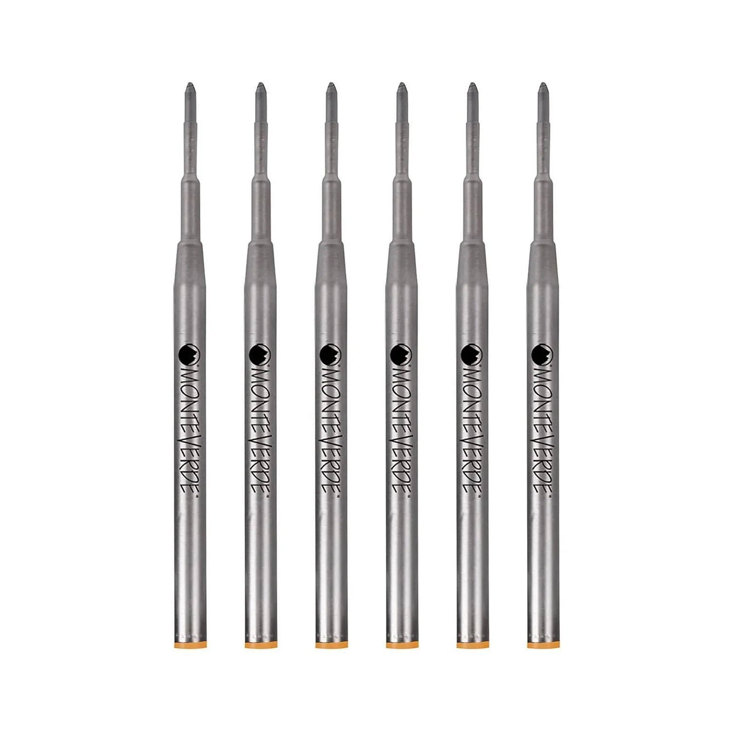 Monteverde Medium Ballpoint Refill For Montblanc Ballpoint Pens 6/Pack Orange M133OR
