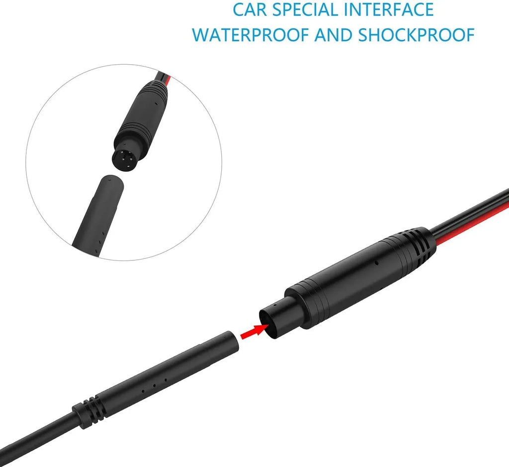 CAM122 Backup Camera Frame License PLatitudee HD Night Vision Rear View 170° Angle Waterproof Compatible with Jensen Car Radio CAR110W CAR710 CAR710X CAR8000 CAR910W CAR910X CDR7011 CM901MIR CMR2720