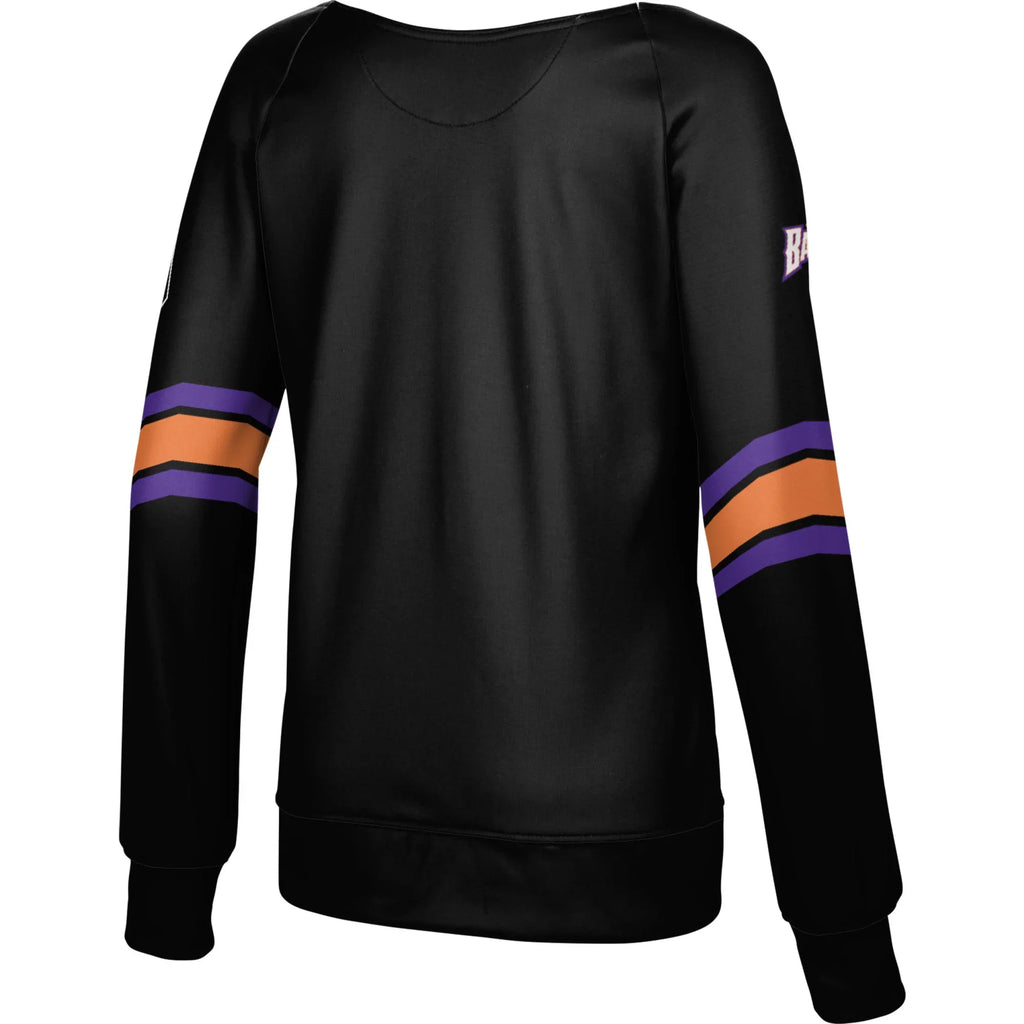 Girls Youth Epoch Lacrosse Black Buffalo Bandits Boat Neck Pullover Sweatshirt