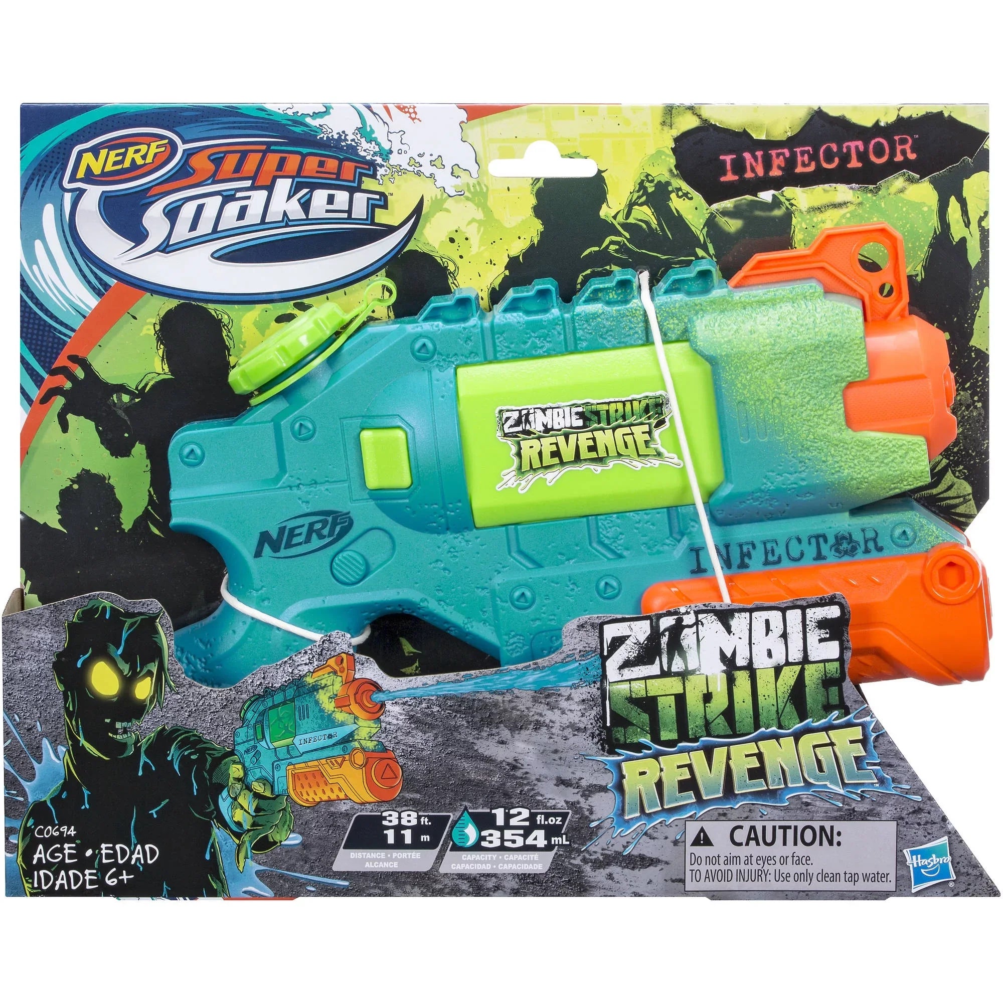 Hasbro C0694 Nerf Super Soaker Zombie Strike Revenge Infector