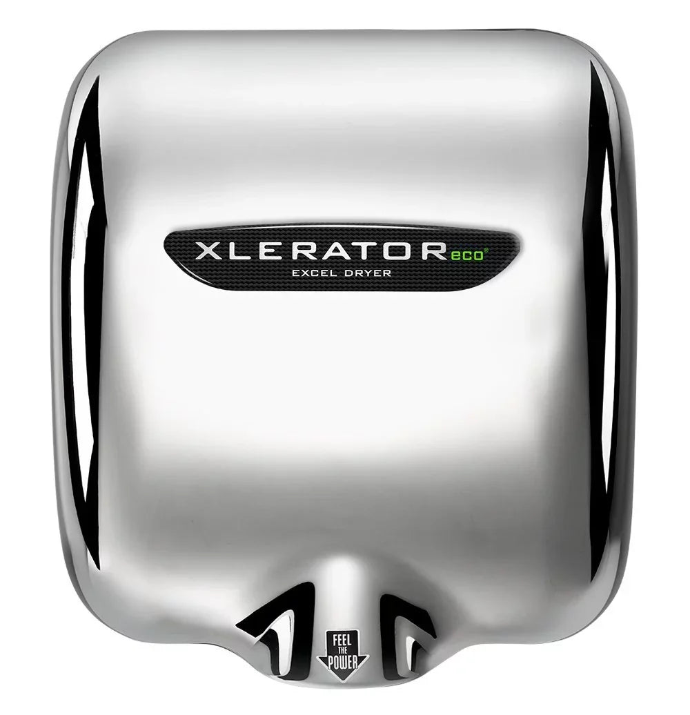 Excel Dryer XL-CV-ECO Hand Dryer XLERATOR XL-C-ECO Automatic, Surface-Mounted, Cast Cover, Chrome PLatitudeed, 208-277V Standard Nozzle