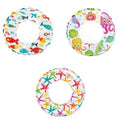 DDI 2364906 20 in. InfLatitudeed Swim Rings, Assorted Print - Case of 36