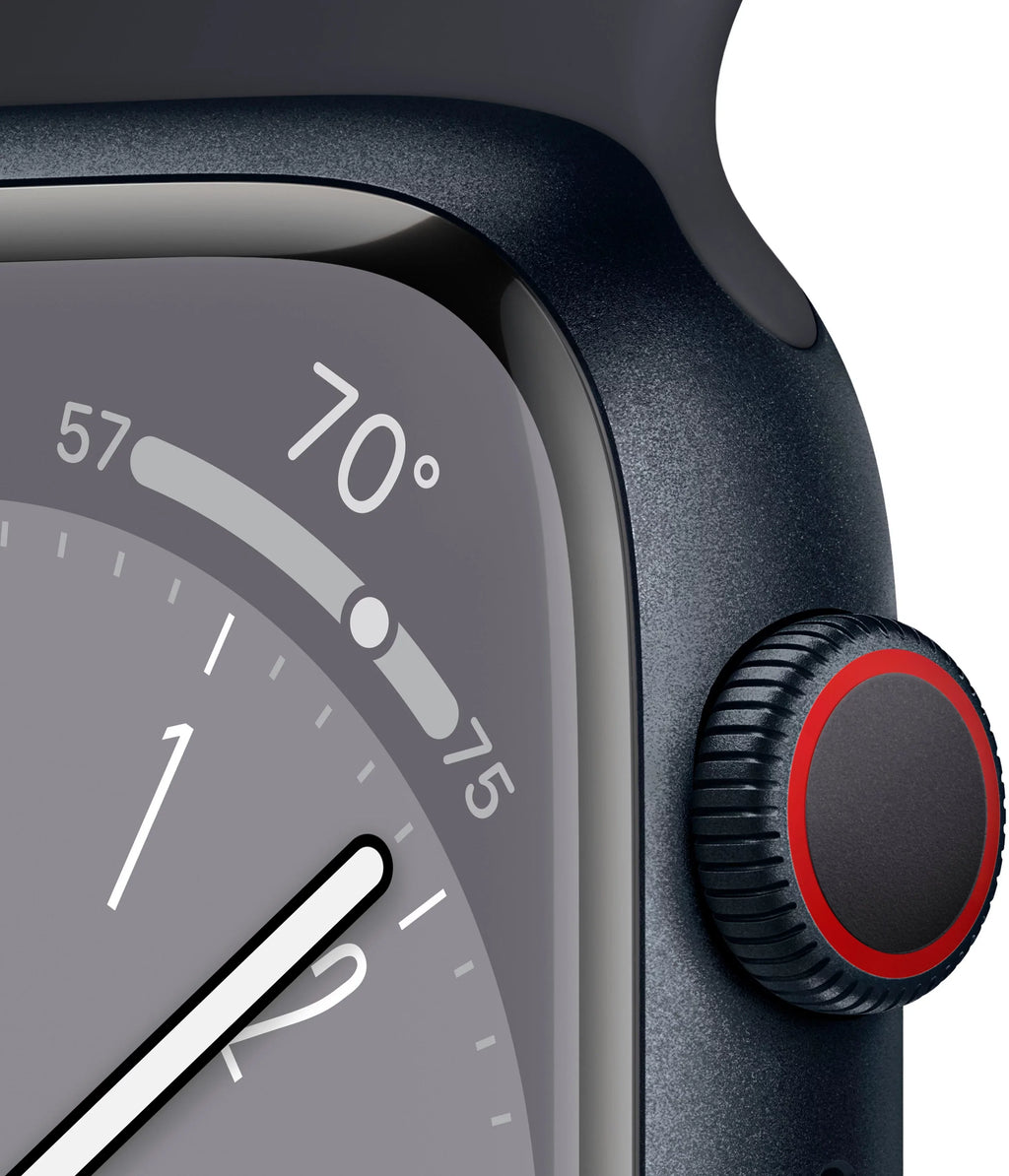 Restored  Watch Gen 8 Series 8 Cell 41mm Midnight Aluminum Midnight Sport Band MNUV3LL/A (Refurbished)
