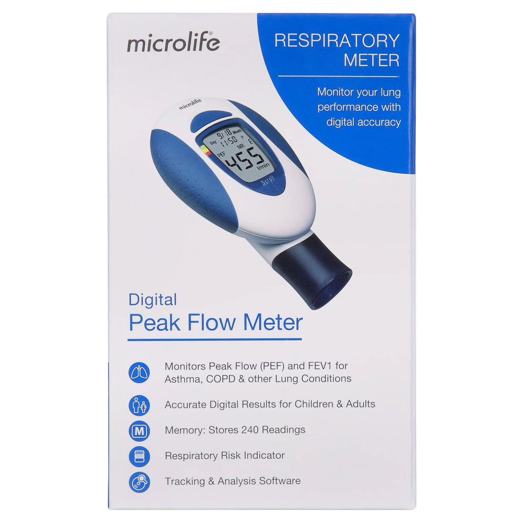 Microlife PF100 Digital Peak Flow & FEV1 Meter