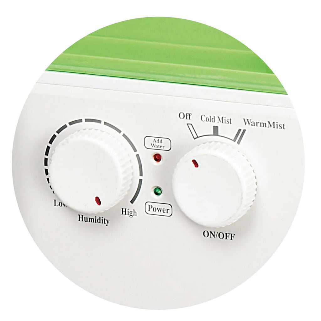 Sunpentown Dual Mist Humidifier with ION Exchange Filter, White