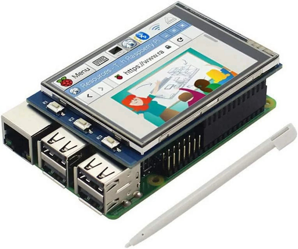 Treedix 2.8 inch TFT LCD Display SPI Interface TFT Resistance Touch Screen Color Screen with Touch Pan Compatible with Raspberry Pi 4B /3B+