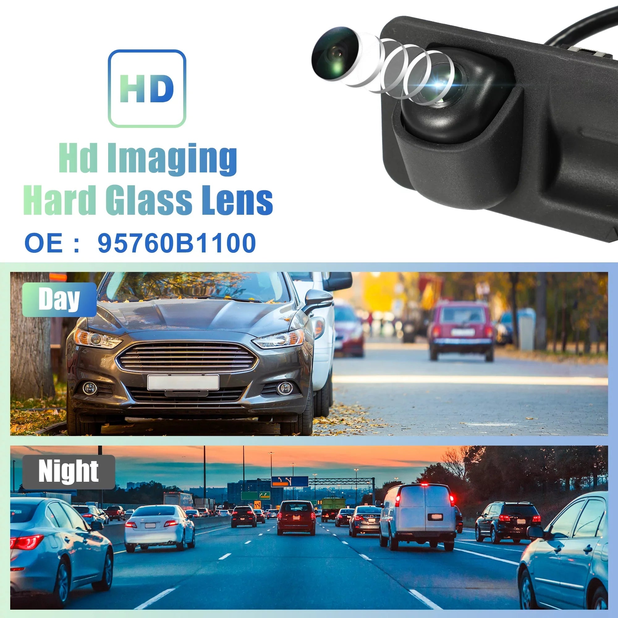 Unique Bargains Rear View Back Up Camera Rear Park Assist Reverse Camera 95760B1100