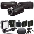 HDR-CX405 HD Handycam + Extra Battery + LED - 16GB Kit