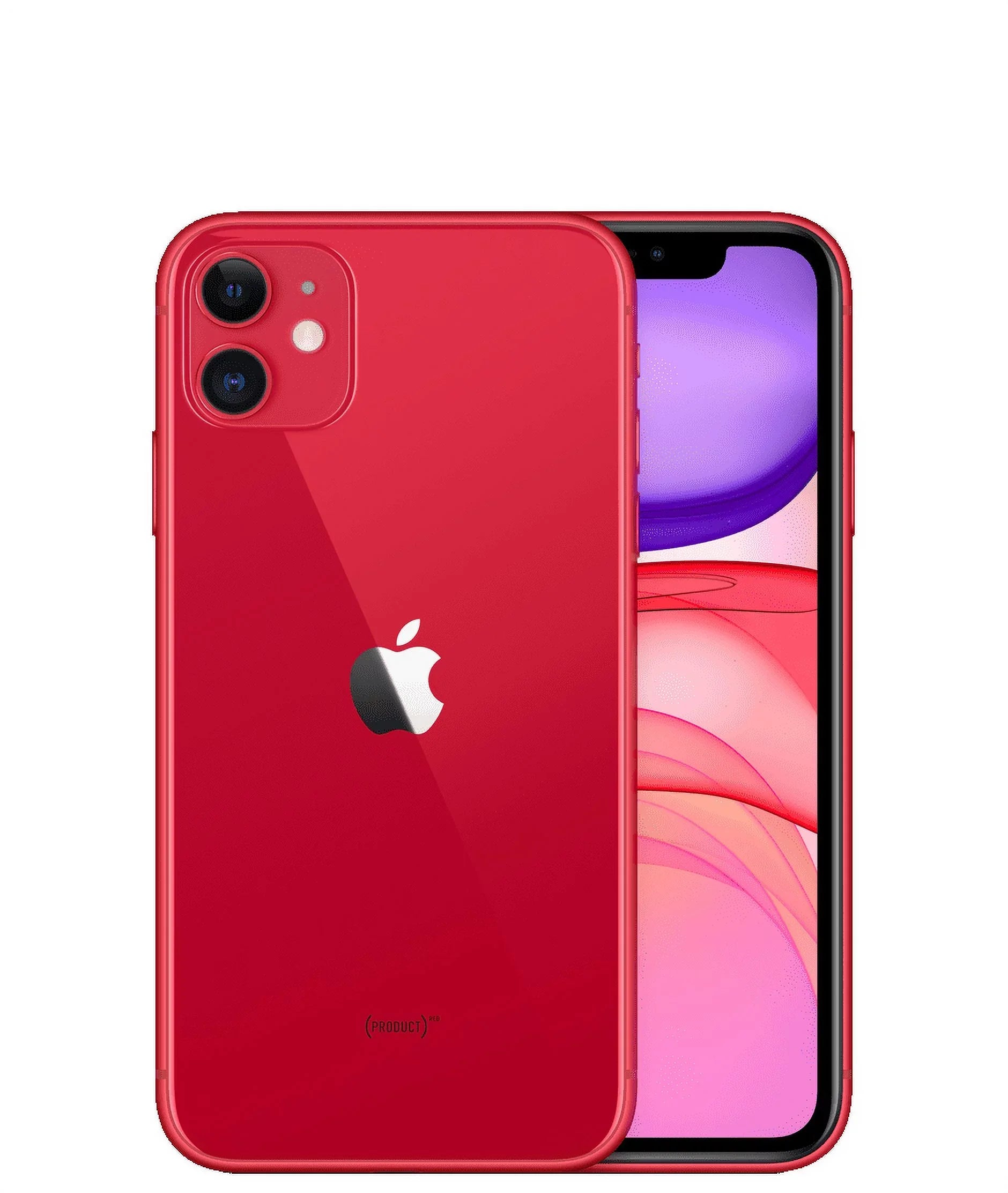 Pre-Owned  iPhone 11 - (PRODUCT) RED - smartphone - dual-SIM - 4G Gigabit Class LTE - 256 GB - CDMA / GSM - 6.1" - 1792 x 828 pixels (326 ppi) - Liquid Retina HD display (12 MP front camera) - 2x rear cameras - red (Fair)