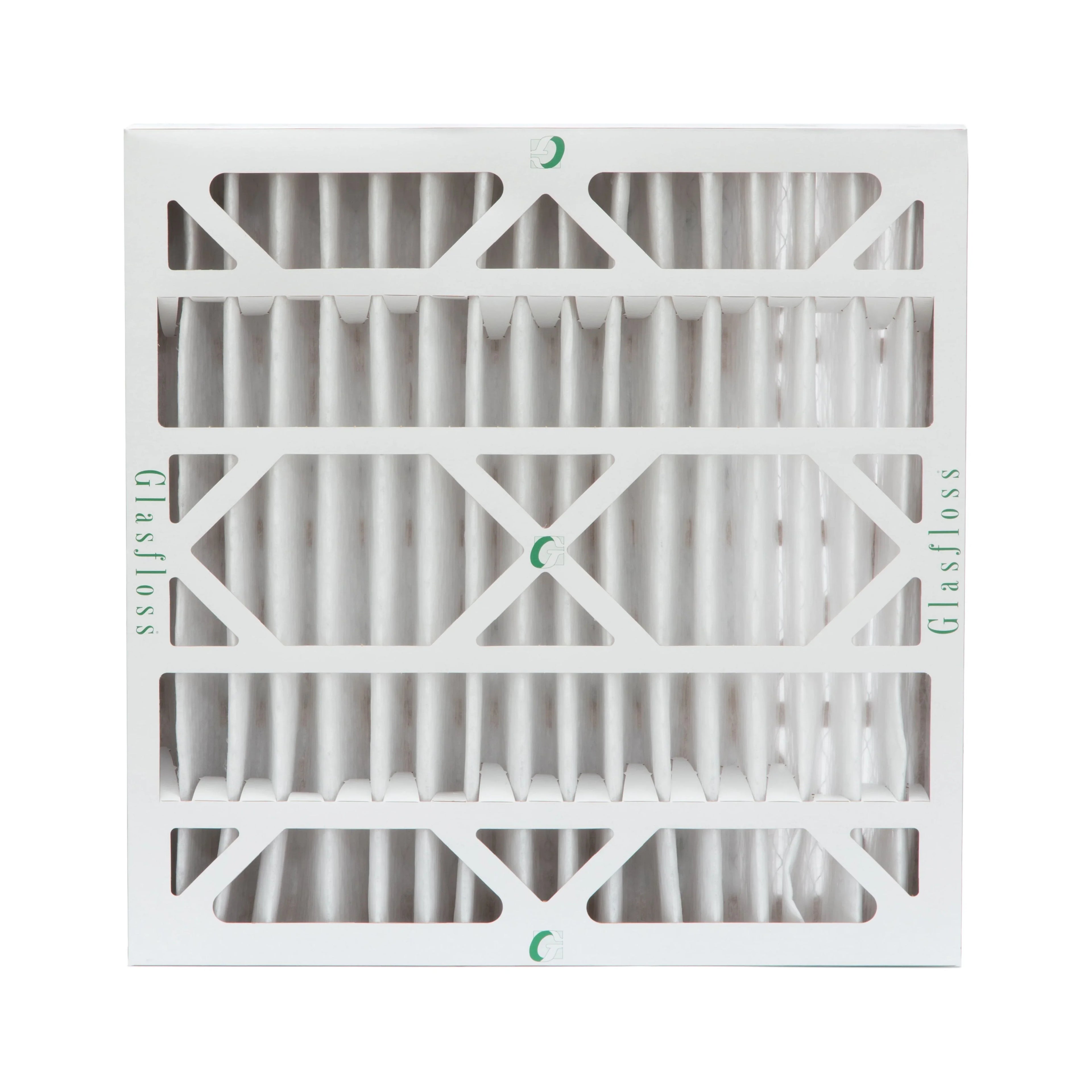 2 Pack of 20x20x4 MERV 13 Pleated 4" Inch Air Filters by Glasfloss. Actual Size: 19-1/2 x 19-1/2 x 3-3/4