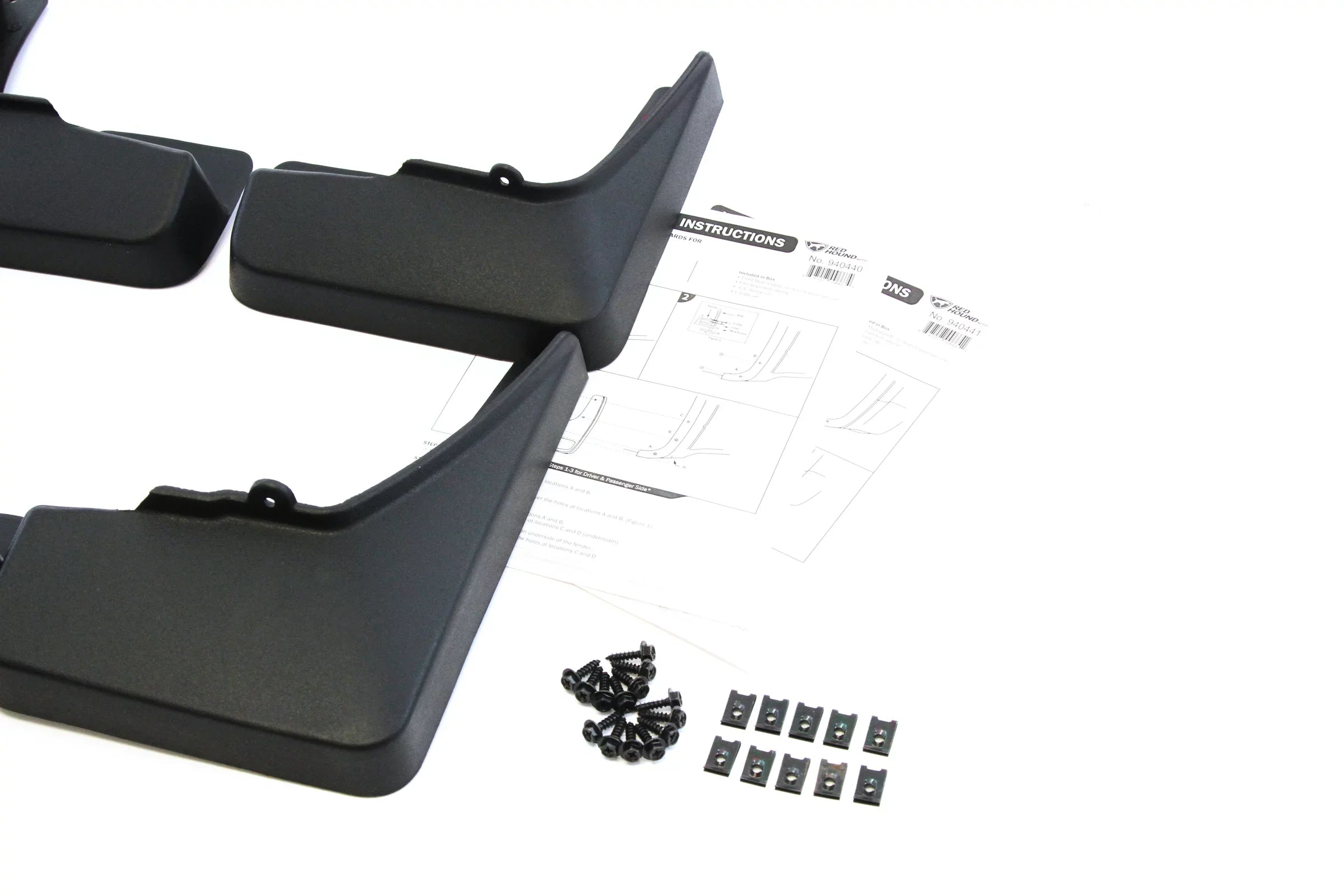 Red Hound Auto Compatible with GMC Terrain 2010-2015 Mud Flaps Splash Guards Front and Rear Molded 4pc Full Set 19170503