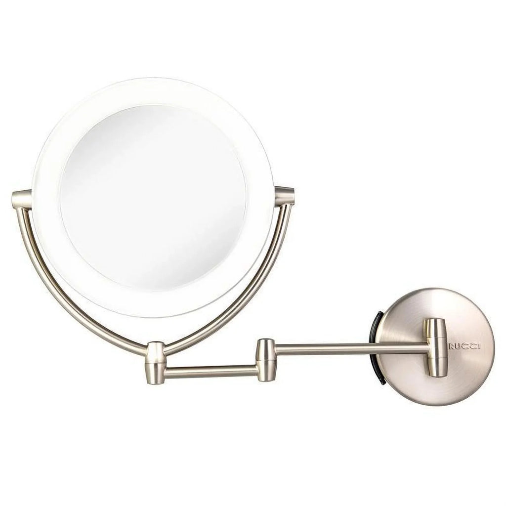 Rucci M1000 13.5 in. 1x & 10x Magnifying Lighted Makeup Vanity Mirror with 3 Touch, 3 Tones, AC Adapter & Battery