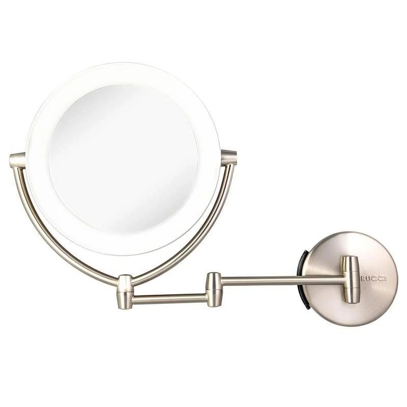 Rucci M1000 13.5 in. 1x & 10x Magnifying Lighted Makeup Vanity Mirror with 3 Touch, 3 Tones, AC Adapter & Battery