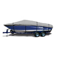 SavvyCraft Pro Bass Style Fishing O/B Trailerable Boat Cover 18'6" x 92" Grey