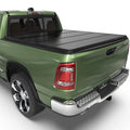 Ledkingdomus 8 ft 96.3" Bed Tonneau Cover Soft Quad-Fold for 2002-2023 Dodge Ram 1500 2500 3500