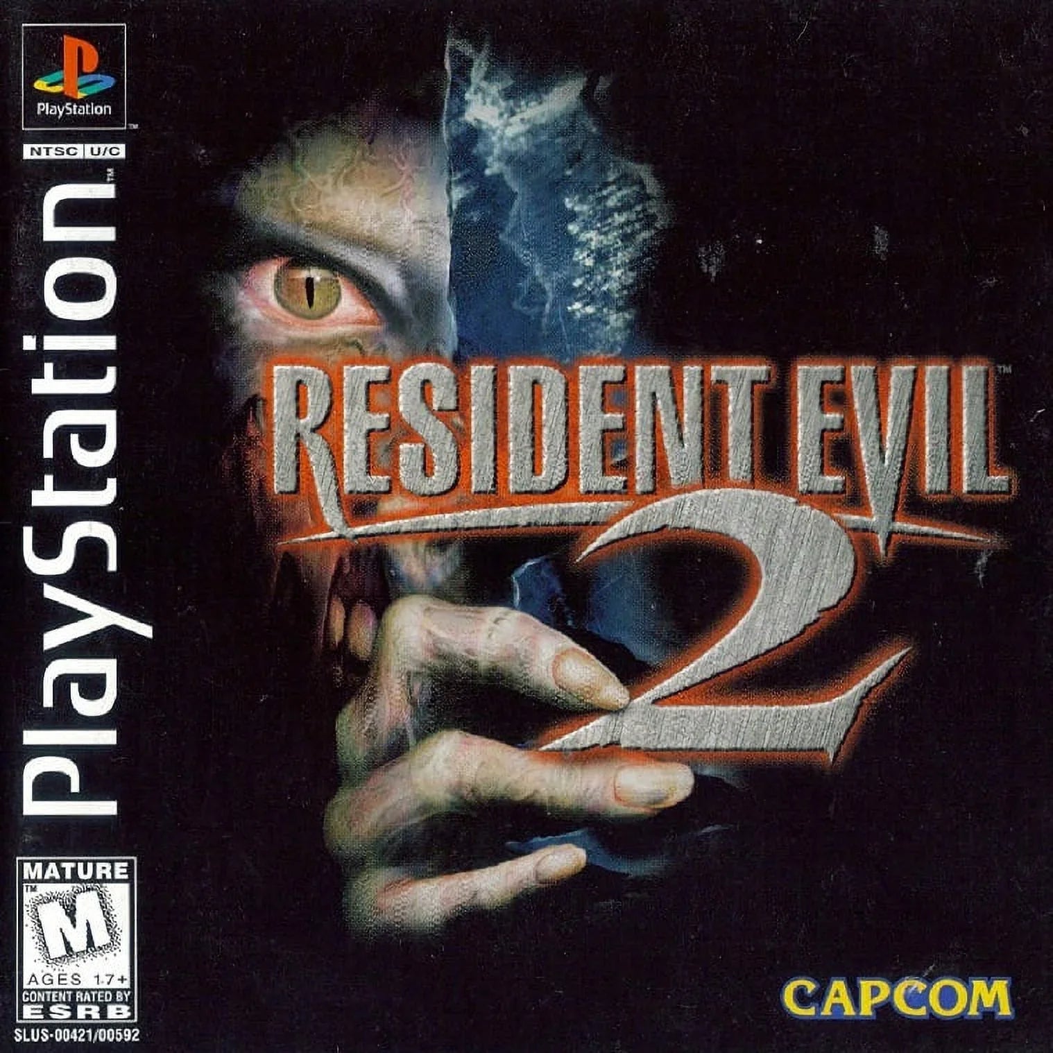 Restored Resident Evil 2 ( PlayStation 1, 1998) Fighting Game (Refurbished)