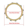 For Kawasaki VN400 Vulcan Classic Drifter/ ZR400 Zephyr X/ ZR400 ZRX400 ZRX400-II ZZ-R400/ EN450  454 LTD/ EN500 Vulcan 500 LTD/  Motorcycle Clutch Friction PLatitudees 7 PCS Paper Based Kits