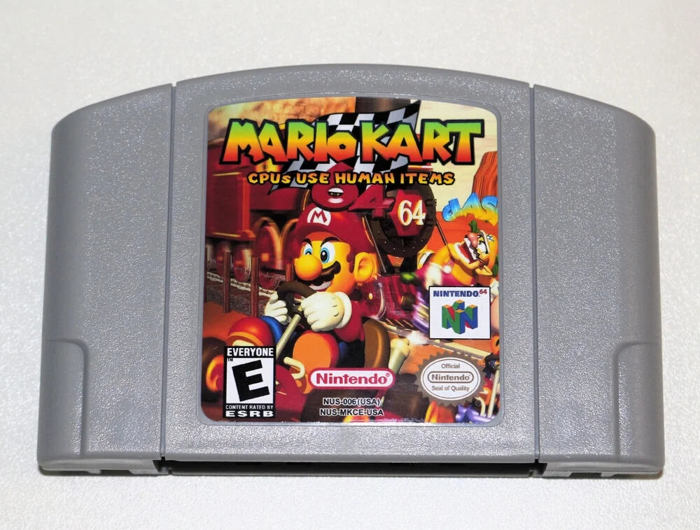 Mario Kart CPU usable human item including case game for N64 NTSC-U/C