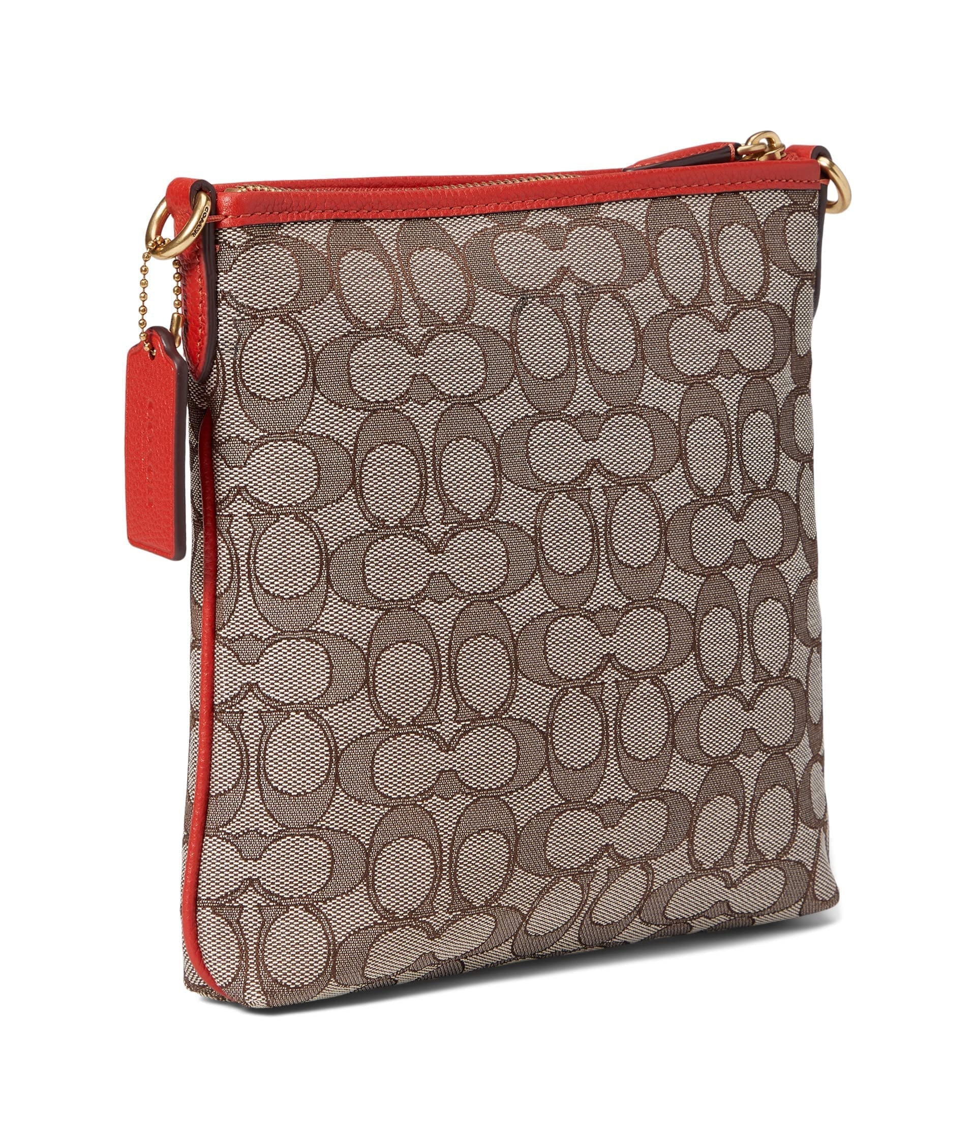 Coach Ladies Jacquard Kitt Coach Print Crossbody Bag