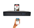 Evertech 16 Channel H.265 Hybrid 4-in-1(TVI/AHD/CVI/CVBS) CCTV DVR with 10TB Hard Drive Surveillance Camera Recorder, Easy Remote Access, Motion Detection & Emile Alerts
