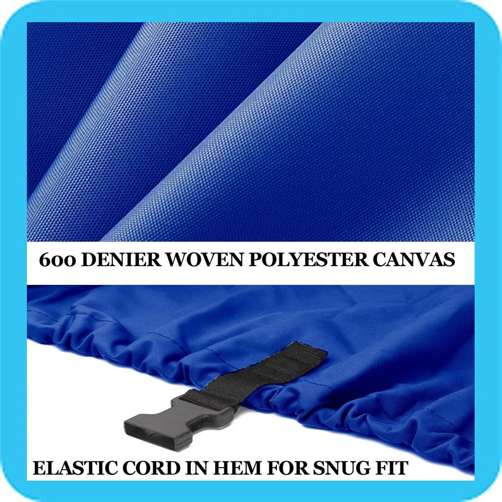 BLUE, GREAT QUALITY BOAT COVER Compatible for TRITON TR 186 SC NO/SCREEN, O/B 2000 2001 2002 2003 2004