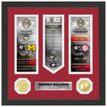 Highland Mint Georgia Bulldogs College Football Playoff 2021 National Champions 13'' x 13'' Road To Bronze Coin Photo