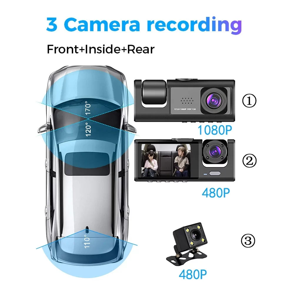 Apexeon Dash Cam with WIFI Interconnection, Wide Angle Car Camera Recorder for Auto Safety Driving Recorder