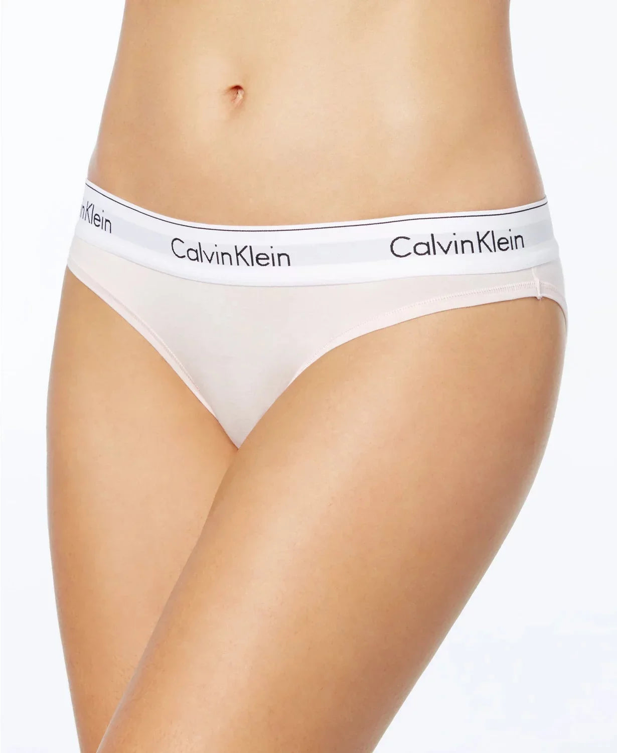 Calvin Klein Women's Modern Cotton Bikini, White, Small